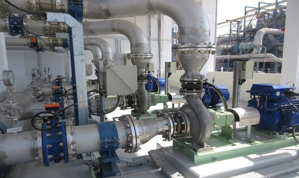 Pump and pipework installation
