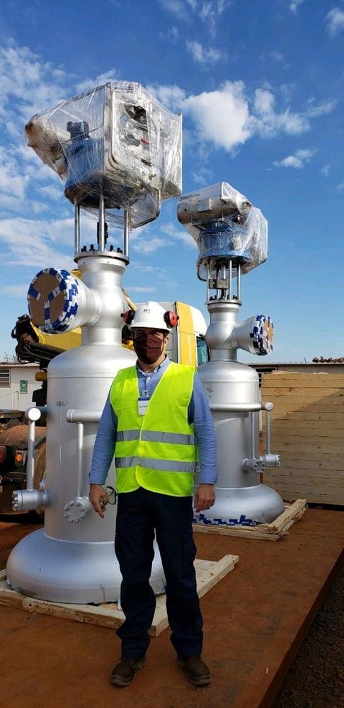 Bypass valve installed on site