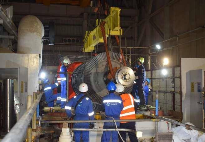 Steam turbine major overhaul
